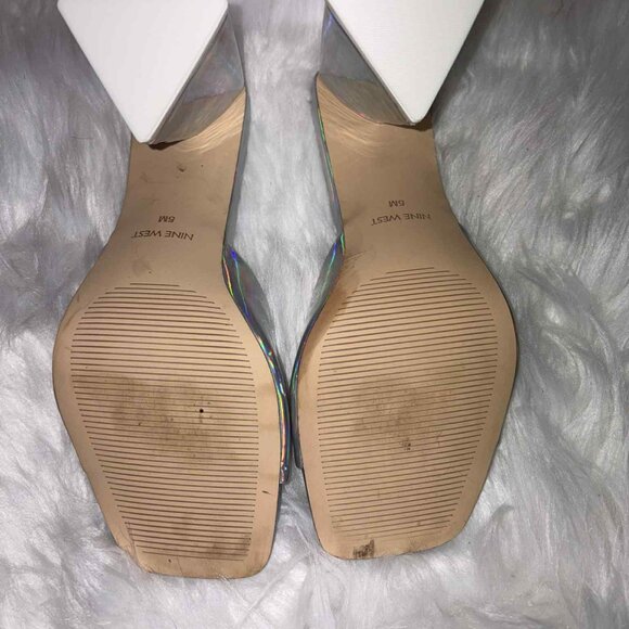 Heeled Slide Sandals by Nine West sz n5 - Picture 3 of 5